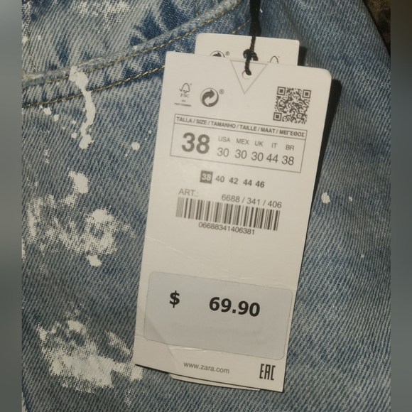 NWT Zara high waist slim fit 30 - Picture 5 of 6